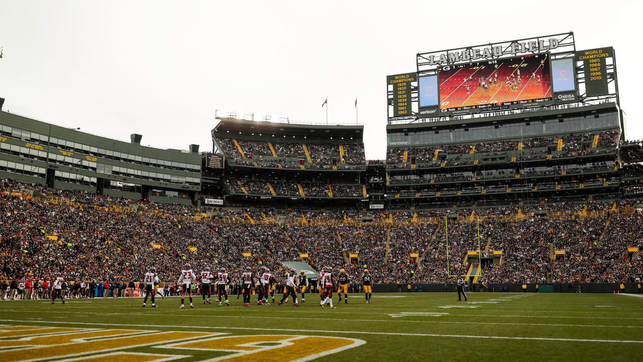 Larger, 4K video boards rising above Lambeau Field end zones