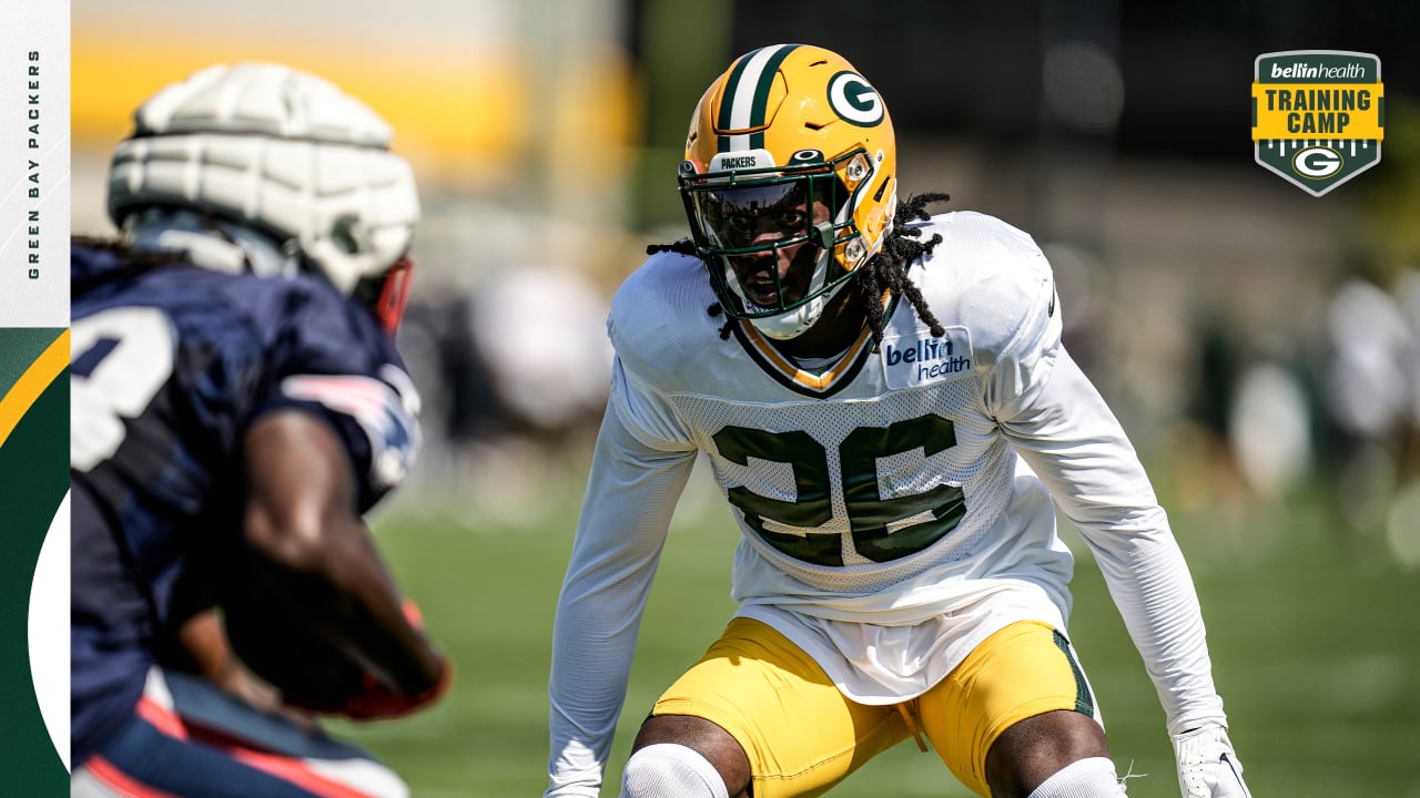 Green Bay Packers free safety Darnell Savage makes a read during a