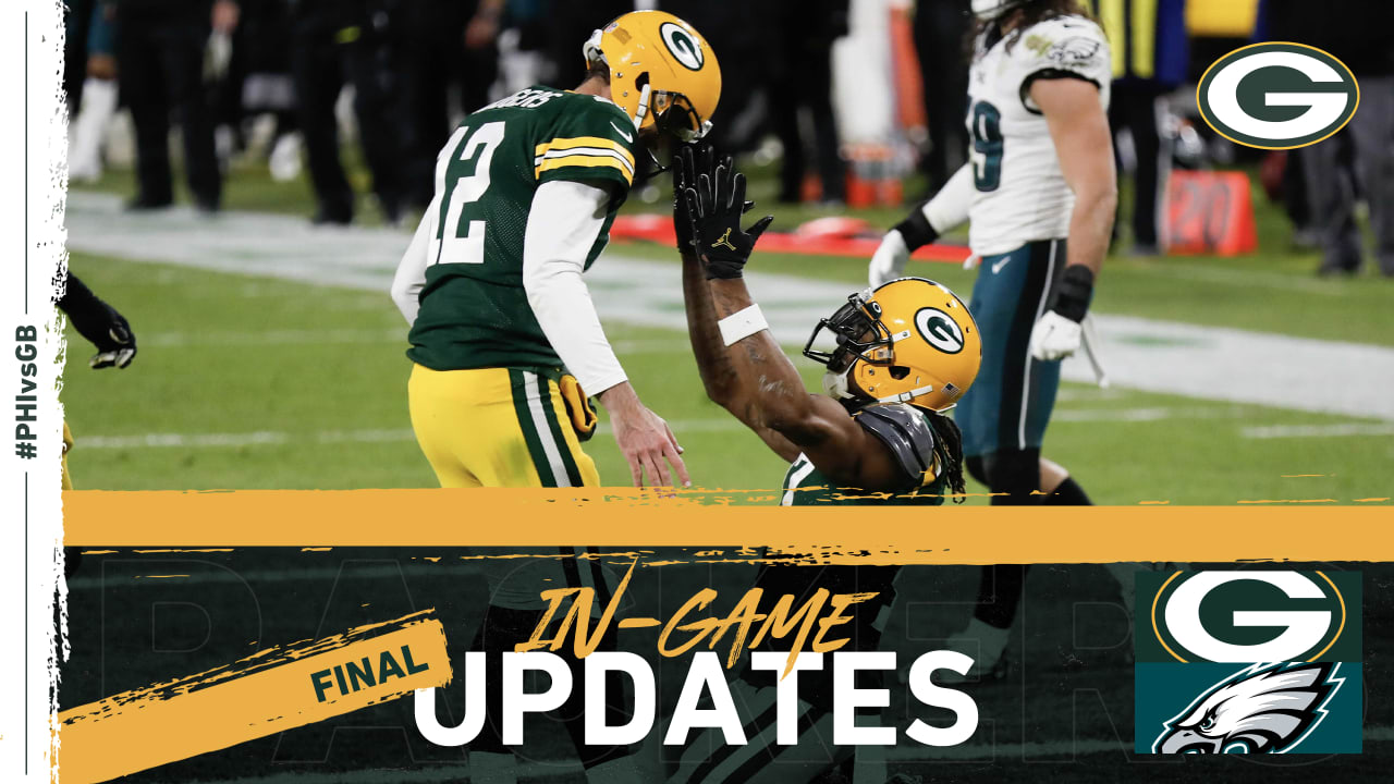 Hurts, Eagles run past Packers 40-33; Rodgers hurt