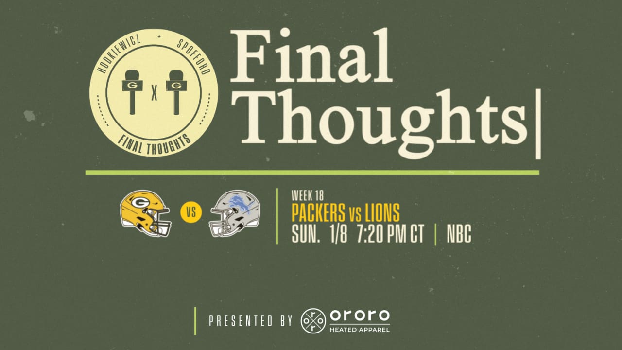 Lions vs. Packers: Last-minute thoughts and final prediction