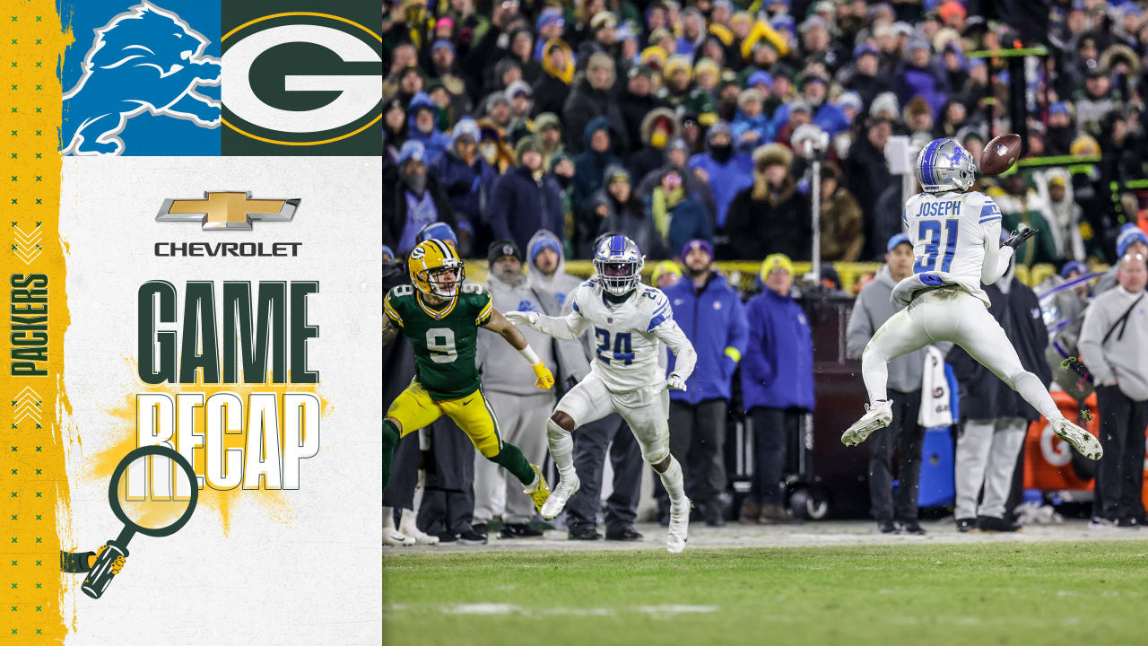 Detroit Lions 34 vs 20 Green Bay Packers summary, stats, score and  highlights