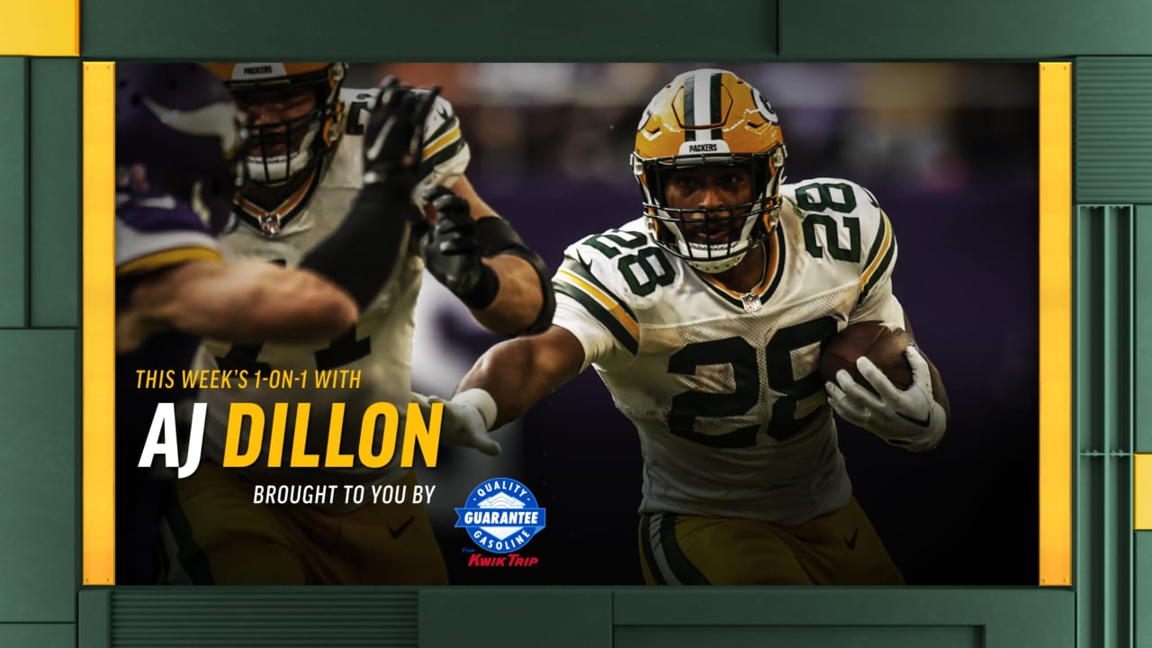 AJ Dillon injury update: Packers RB expected to play Sunday vs. Patriots -  DraftKings Network