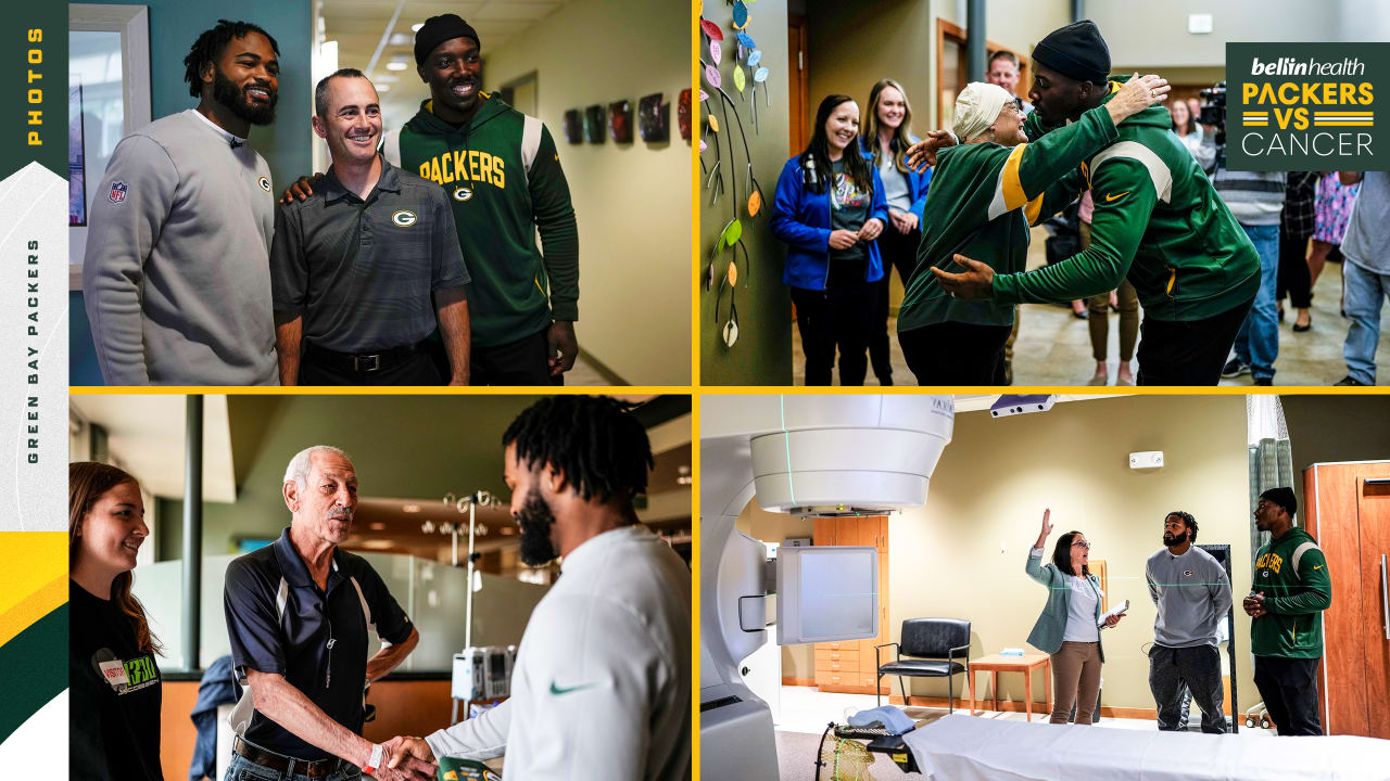 Photos: Packers players support Packers vs. Cancer initiative, visit  hospital patients