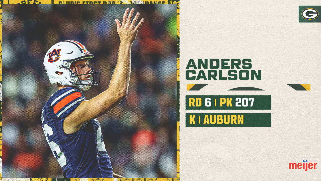 2023 NFL Draft Packers select Auburn K Anders Carlson in sixth round