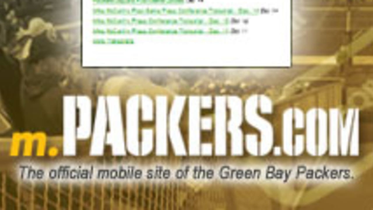 Packers Launch m., A Mobile Device Web Site