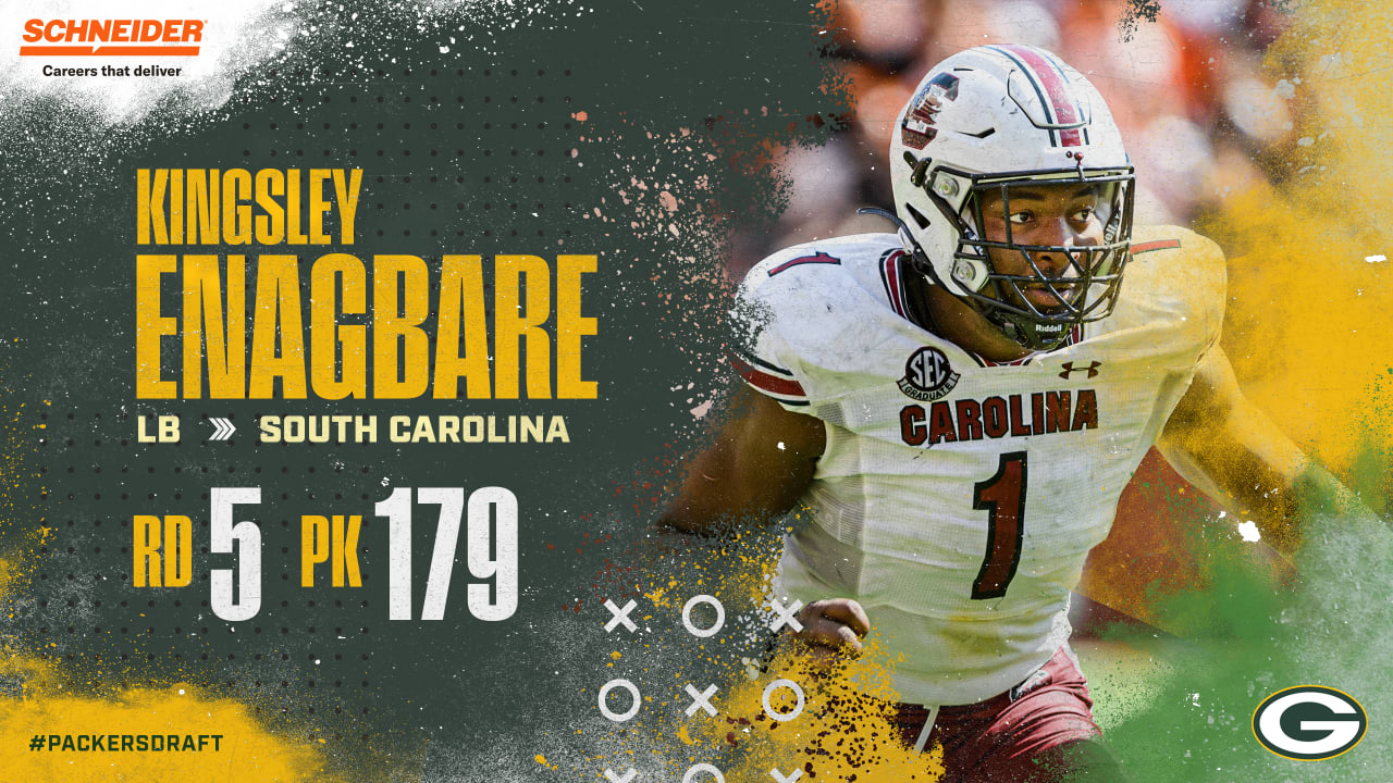 2022 NFL Draft: Packers select South Carolina LB Kingsley Enagbare in fifth  round, No. 179 overall