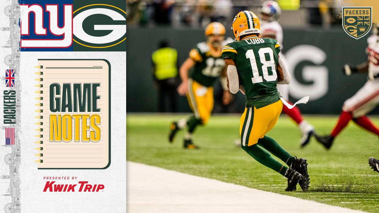 Game notes: Randall Cobb continues to step up for Packers' passing