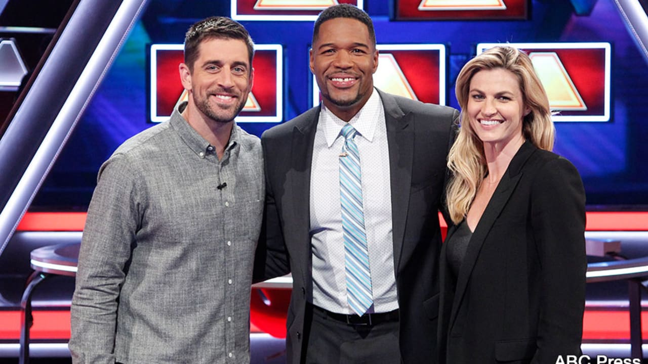 Aaron Rodgers defeats Erin Andrews on ABC's The $100,000 Pyramid 