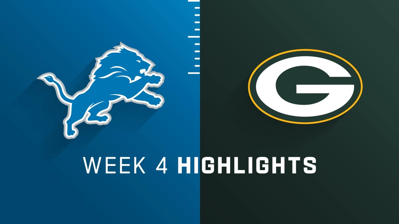 What channel is Lions vs. Packers on today? Schedule, time for NFL's  Thursday Night Football in Week 4