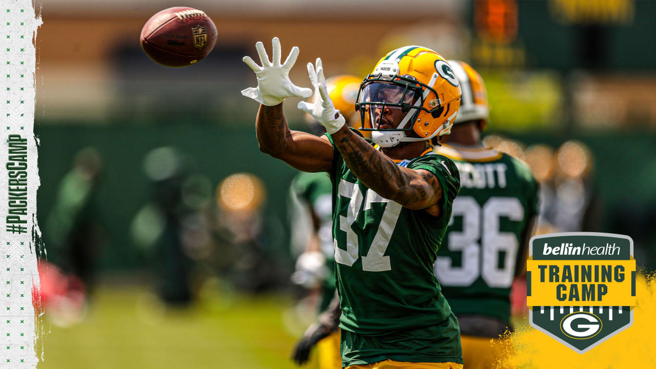 Green Bay Packers' Tyler Goodson during an NFL preseason football