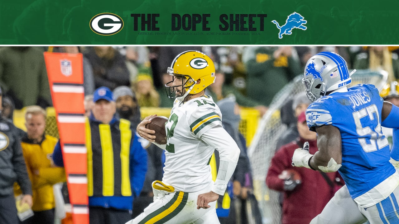 Packers to host Lions on 'Sunday Night Football' in Week 18