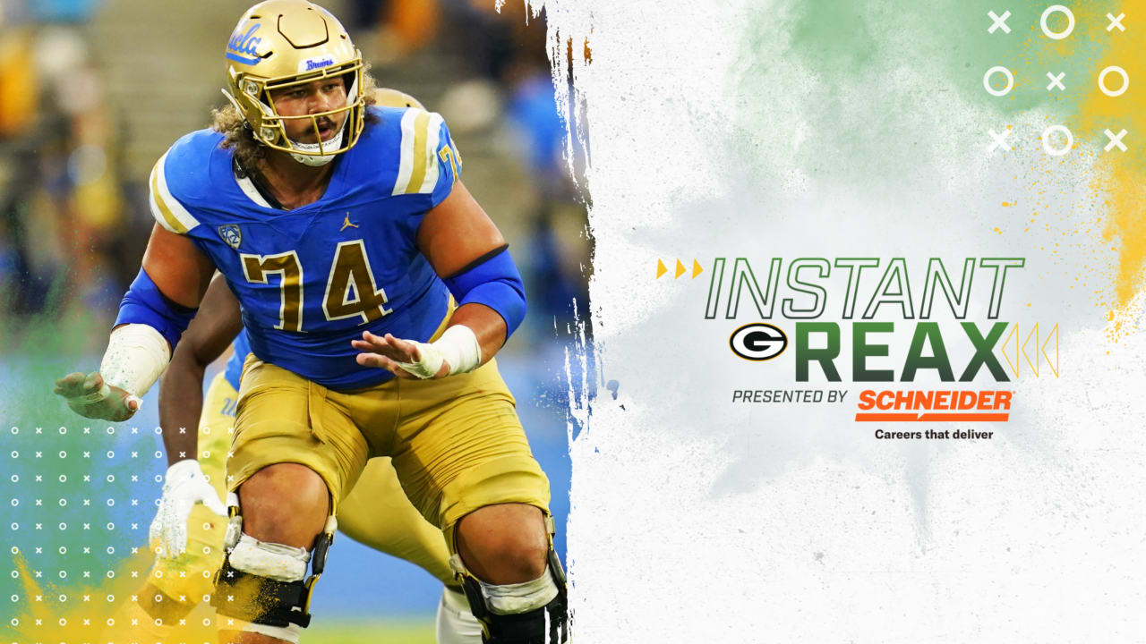 Packers select OL Sean Rhyan with the 92nd pick in 2022 NFL Draft