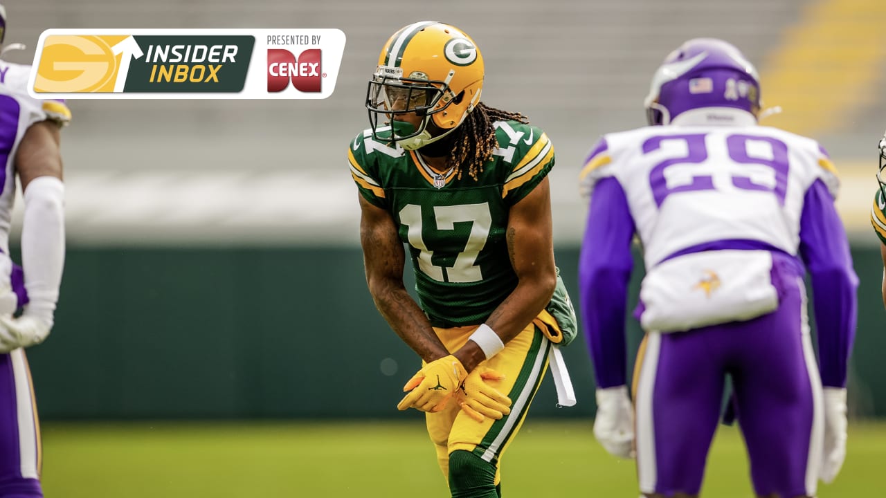 Aaron Rodgers discusses Davante Adams' absence; WR Allen Lazard on COVID-19  list, out Thursday