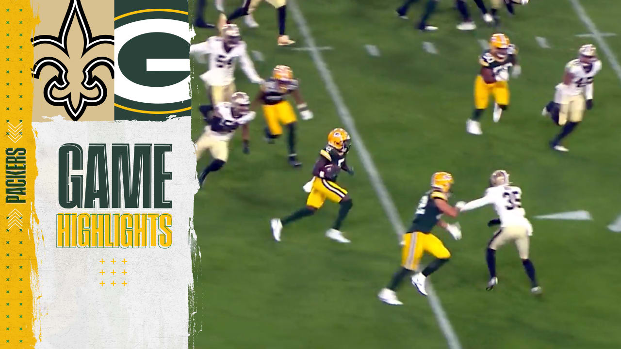 Game Highlights: Packers vs. Saints