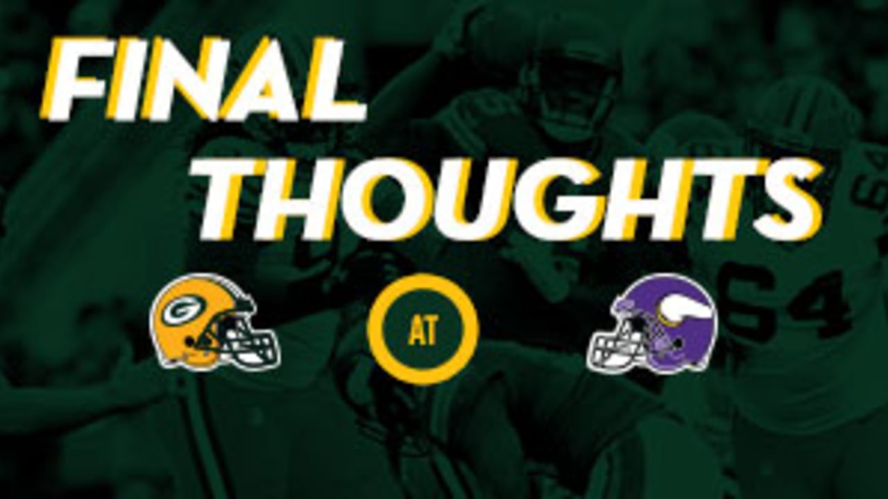 Final Thoughts: Packers at Vikings