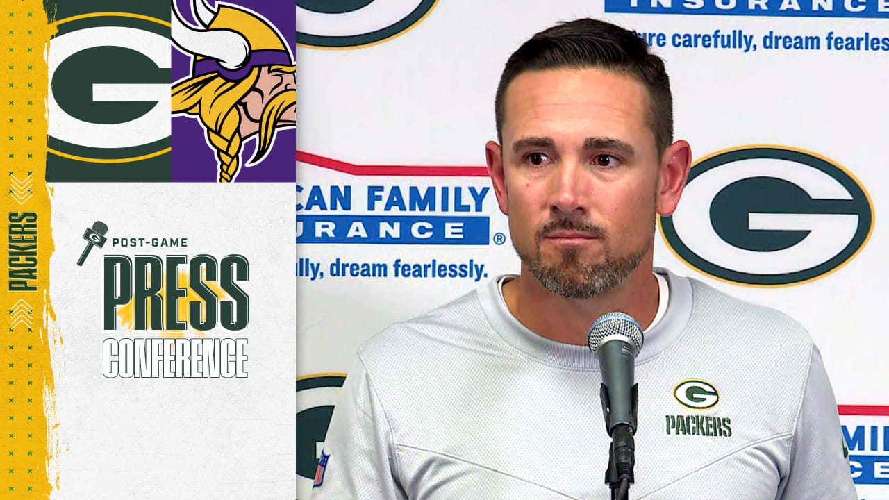 Matt LaFleur 'We have to learn from it and be better'