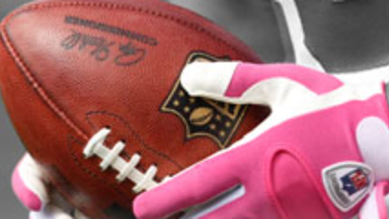 NFL colored in pink during Breast Cancer Awareness Month