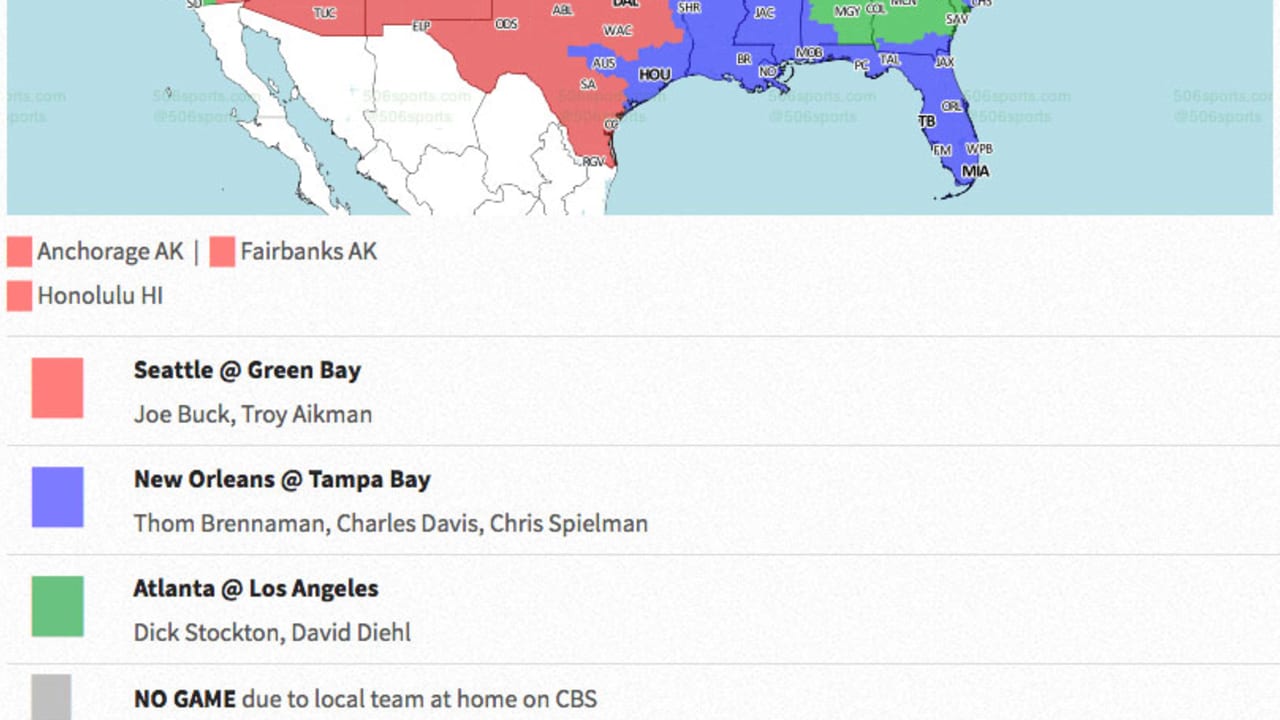 TV map: Where to watch Packers-Seahawks