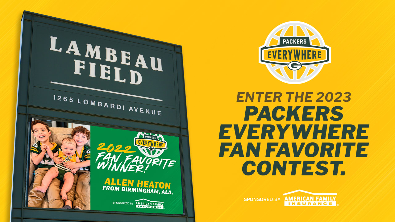 'Packers Everywhere Fan Favorite Contest' gives fans chance to have their photo featured on gameday