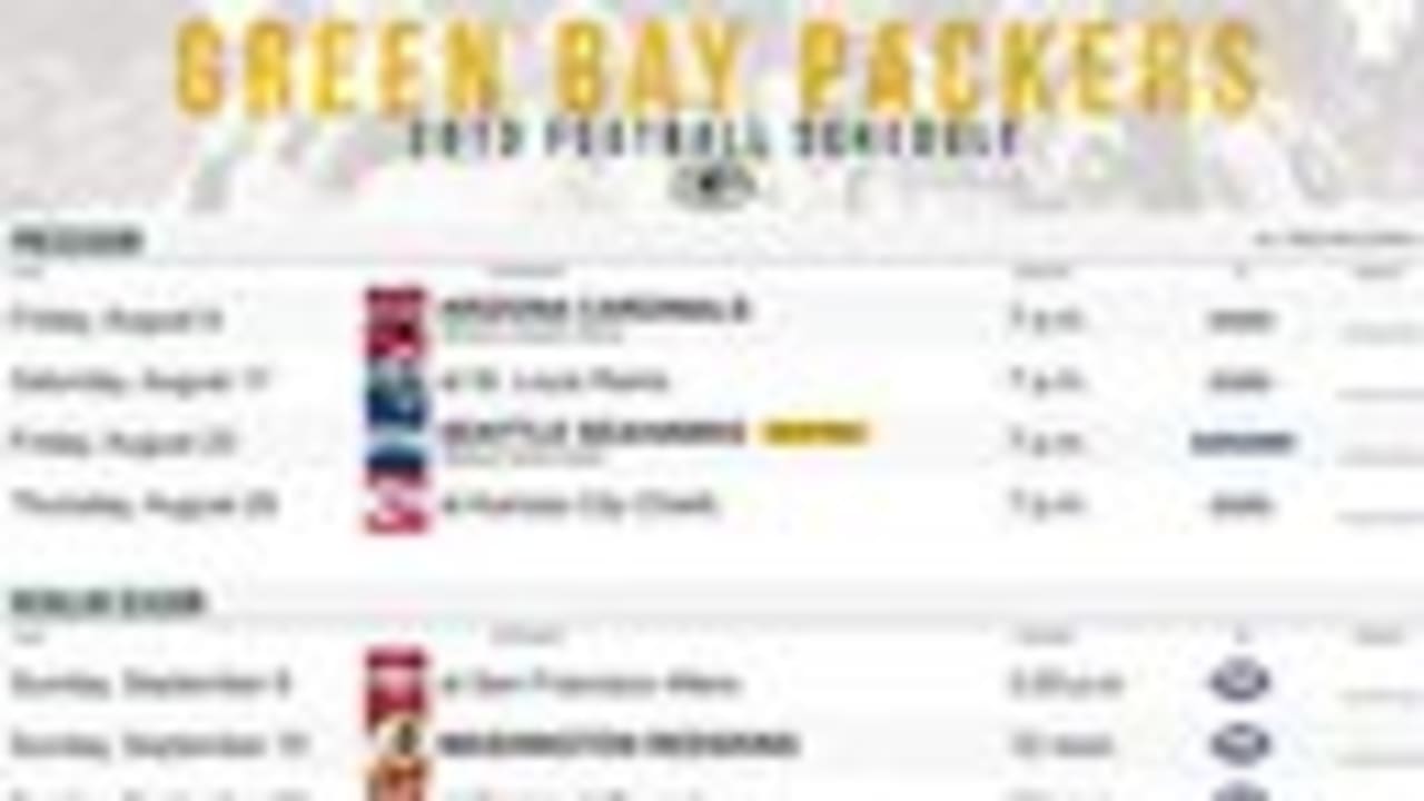 Packers announce 2013 schedule