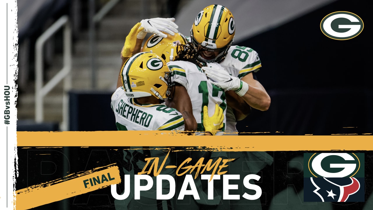 Packers get back on winning track, down Texans 35-20