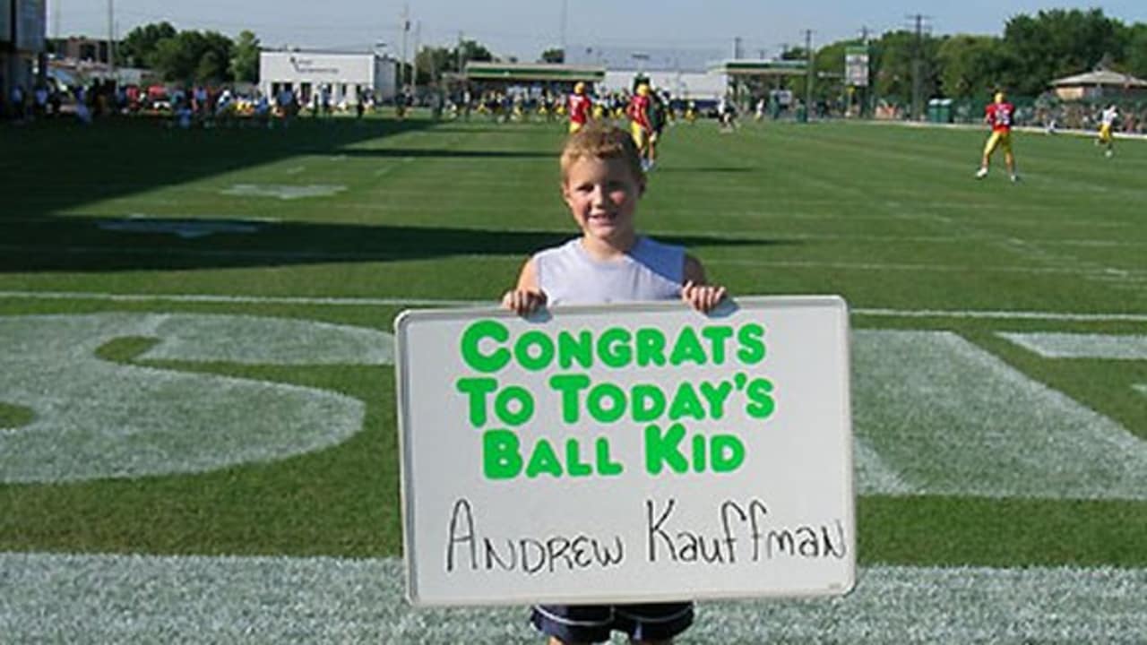 Andrew Kauffman Selected As Packers Ball Kid For A Day