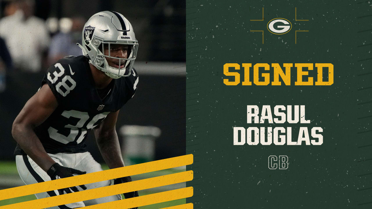 Packers' Rasul Douglas, number 29, is cornerback from West Virginia