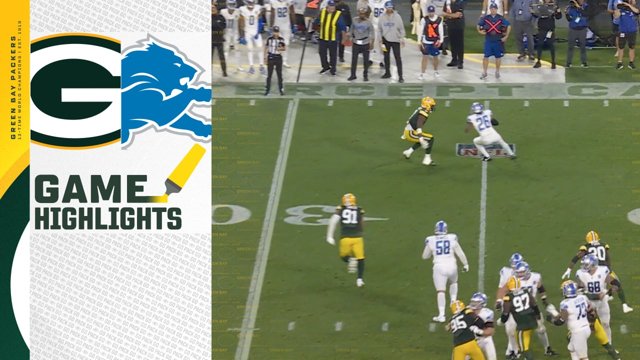 Quay Walker in perfect position for TFL Packers vs. Lions