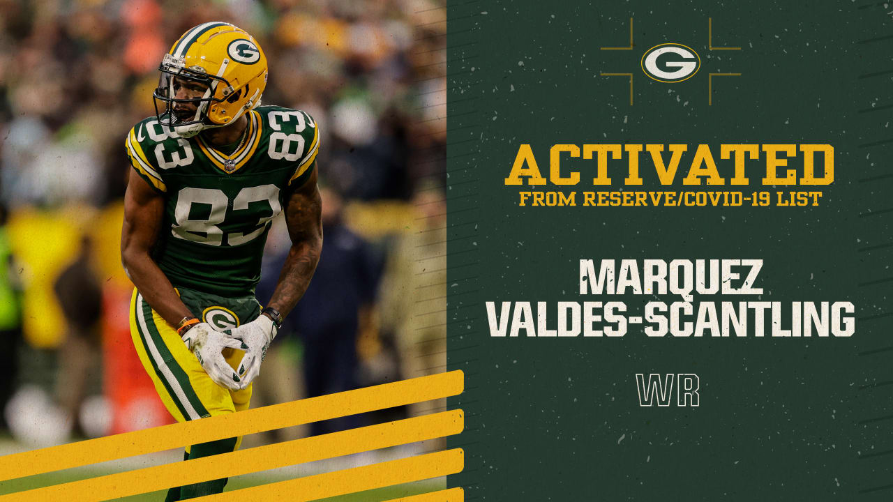 Packers activate WR Valdes-Scantling from reserve/COVID-19 list