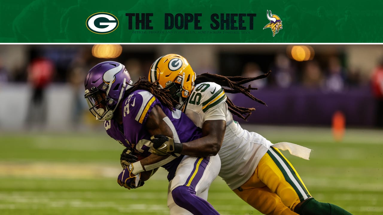 Dope Sheet: Packers open season at Vikings