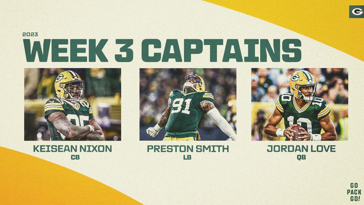 Packers pick captains for Sunday's Saints game