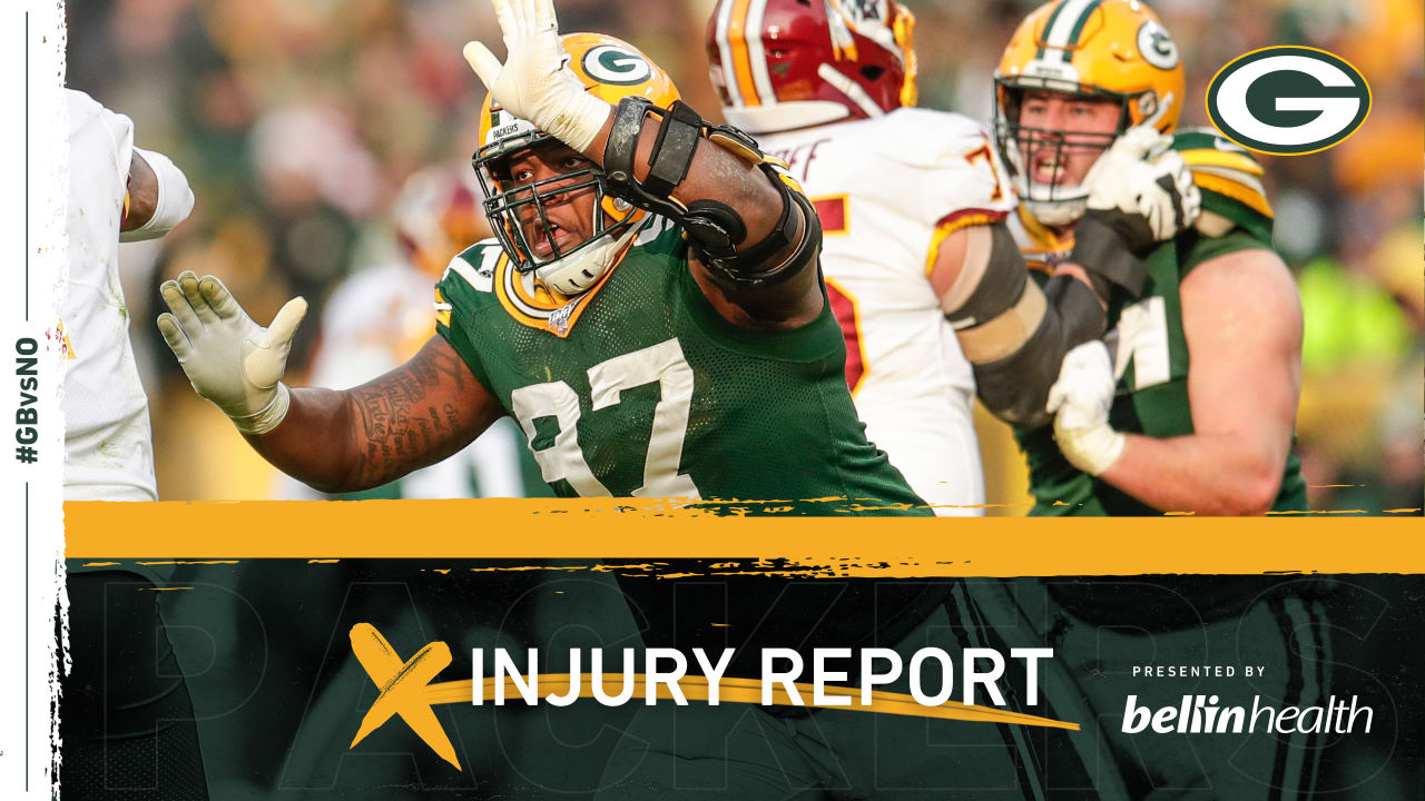 Green Bay Packers release Friday injury report ahead of Saints game