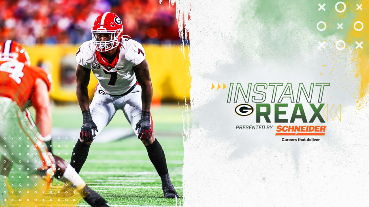 Georgia's Quay Walker selected 22nd overall by the Green Bay