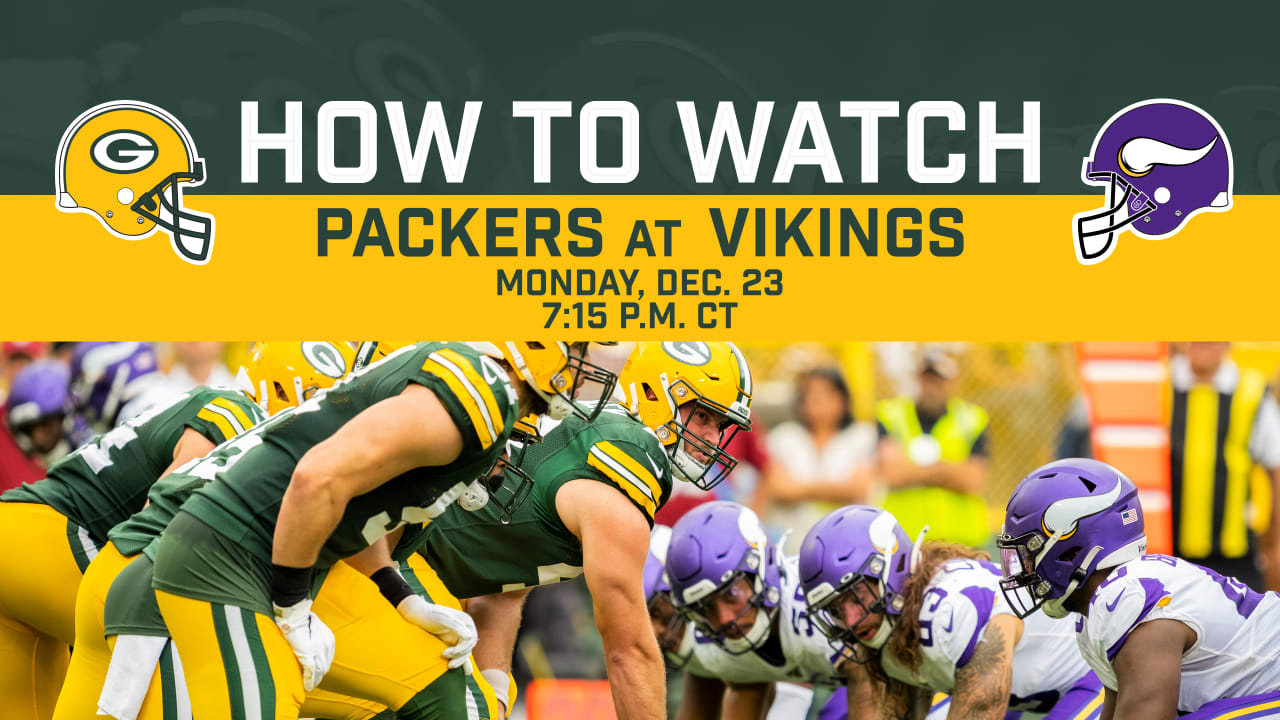 Packers vs. Vikings TV schedule: Start time, TV channel, live