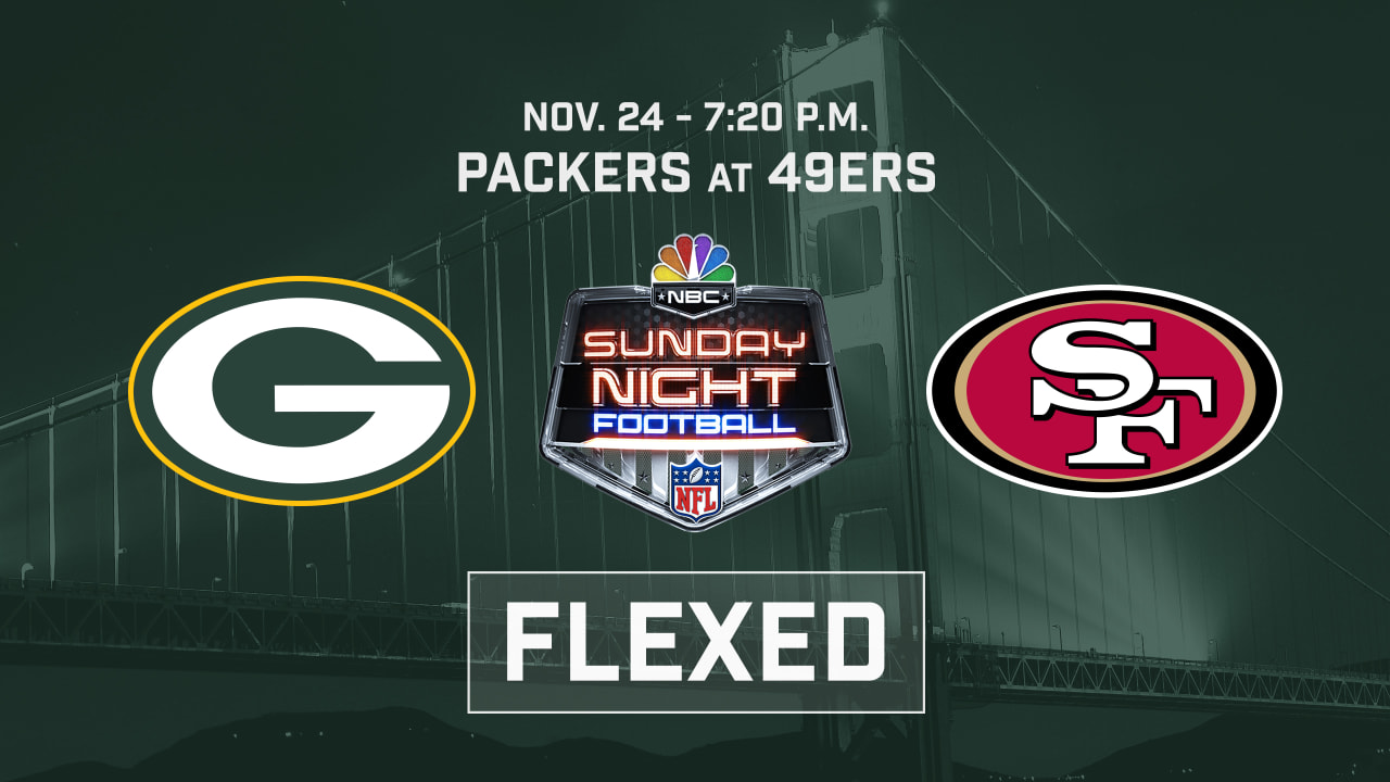 Packers-49ers game Nov. 24 flexed to Sunday Night Football