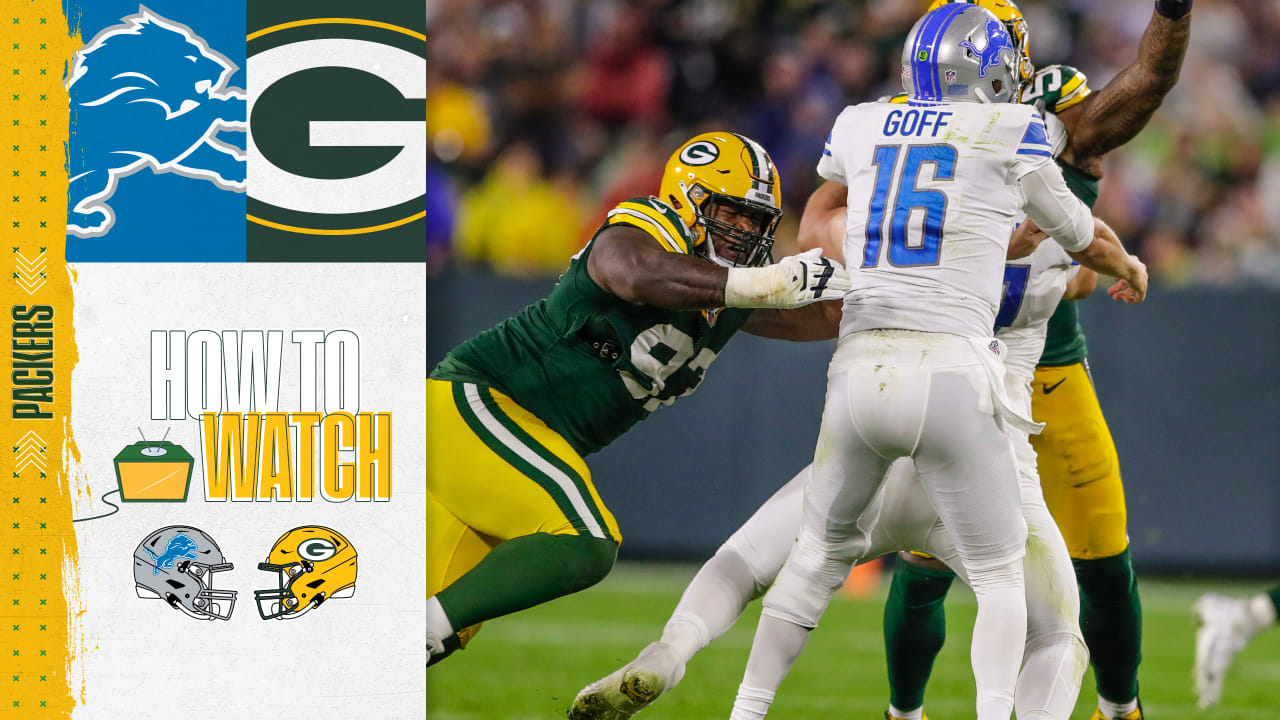 Detroit Lions vs. Green Bay Packers channel, time, streaming info