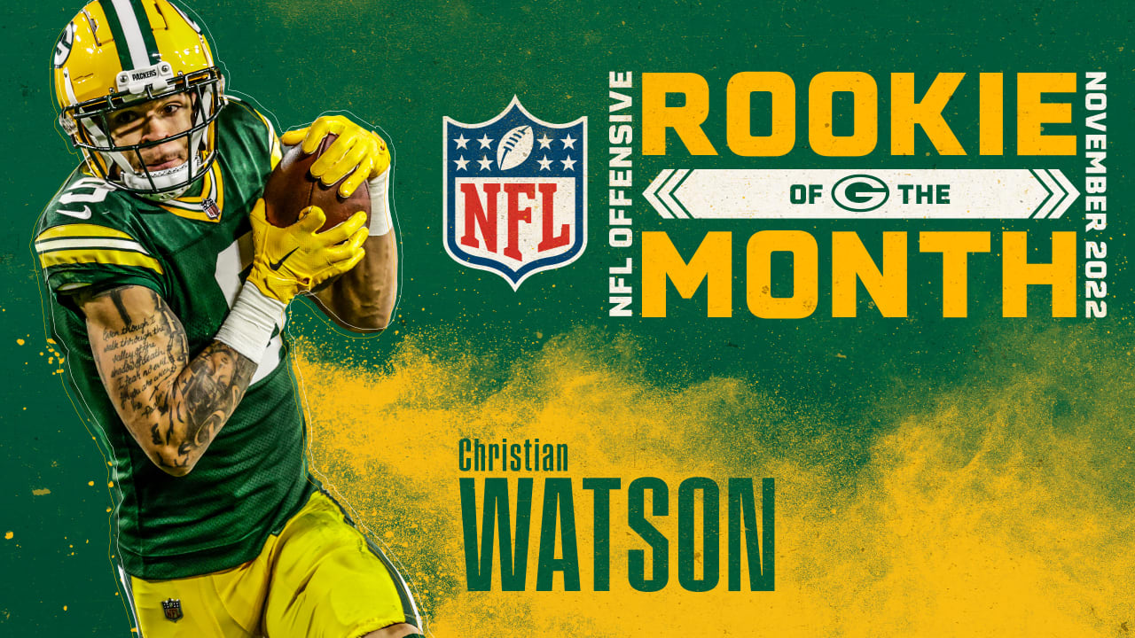 Packers WR Christian Watson named NFL Offensive Rookie of the Month for November
