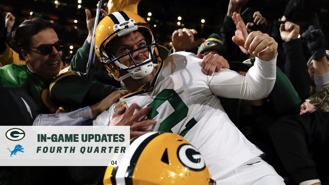 Packers win on a walkoff field goal, 2322