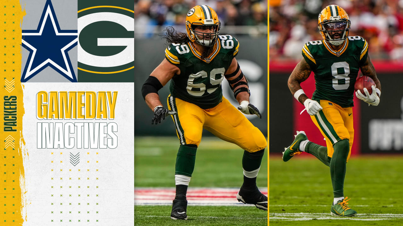 Green Bay Packers Inactives vs. Cowboys: David Bakhtiari will play