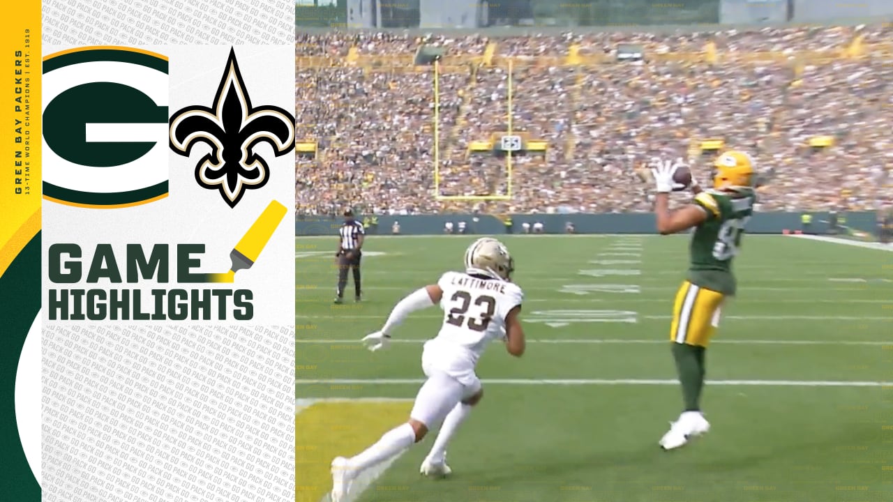 Game Highlights: Packers vs. Saints