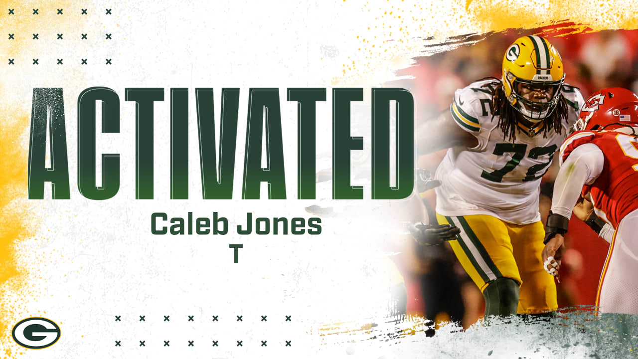 Packers activate T Caleb Jones off non-football illness list