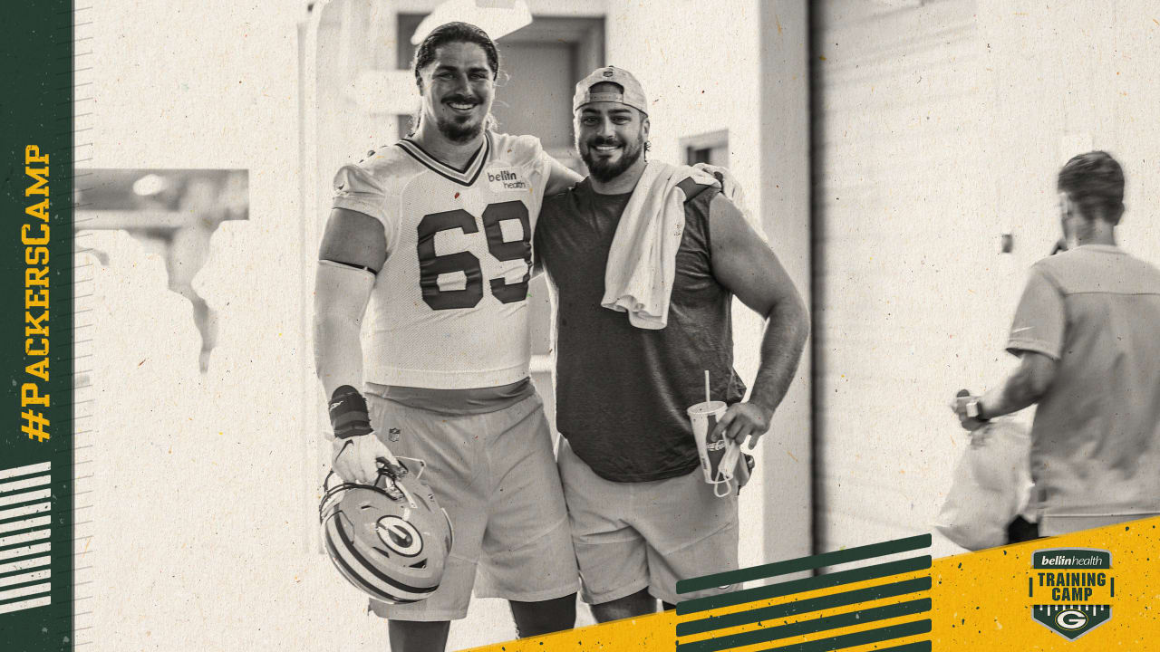 Aaron Rodgers & David Bakhtiari Green Bay Packers Golf Cart