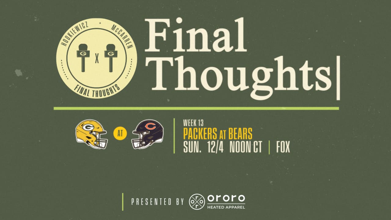 SNF has the #Packers hosting the #Bears. Join us at either @1strnd