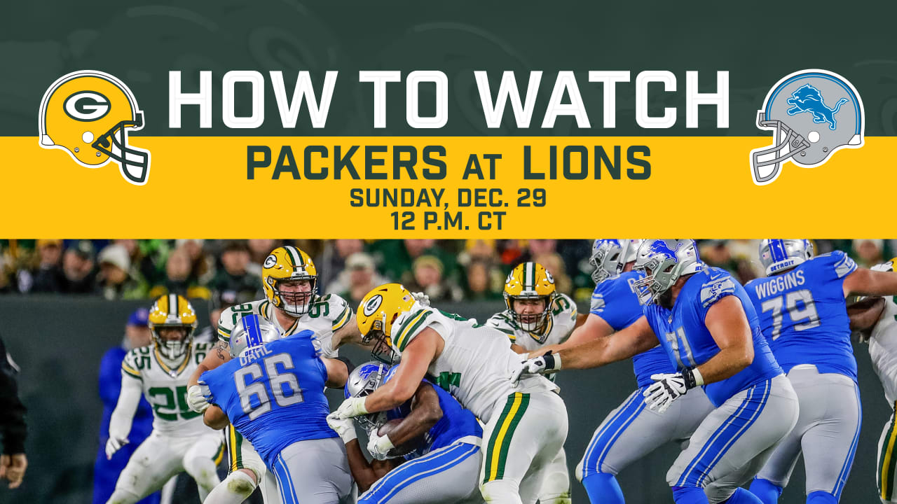 How to stream, watch PackersLions game on TV