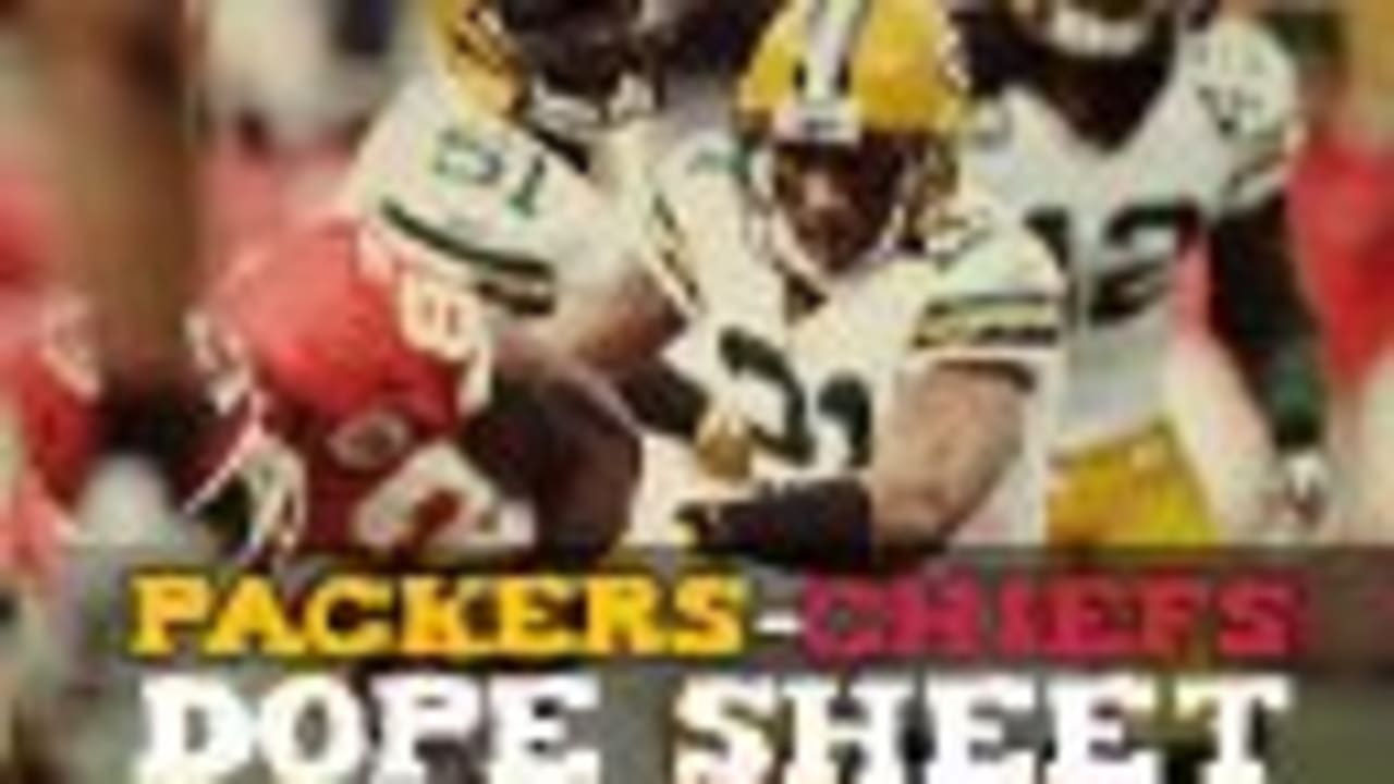 Dope Sheet: Packers and Chiefs meet in Kansas City