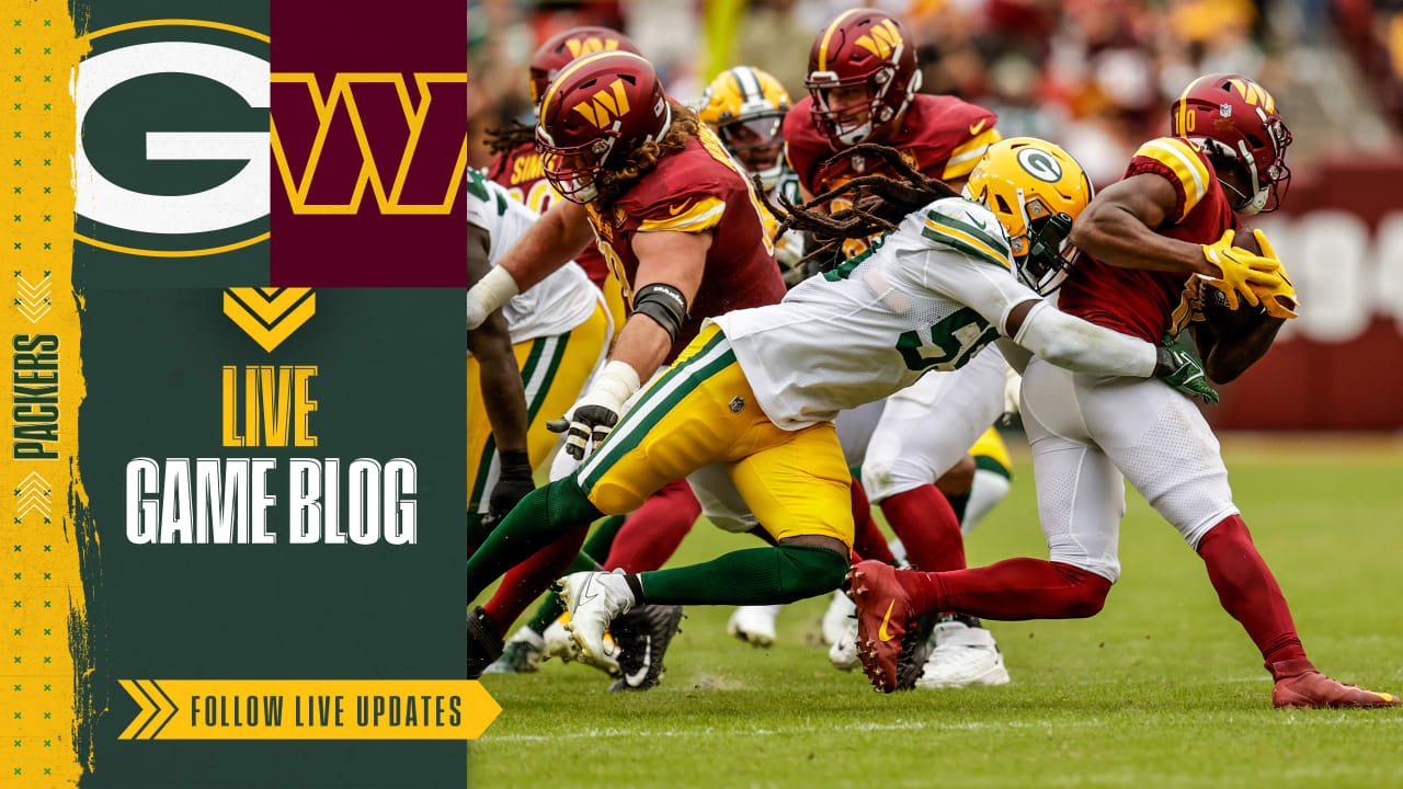 Green Bay Packers vs Washington Commanders game photos at FedEx Field