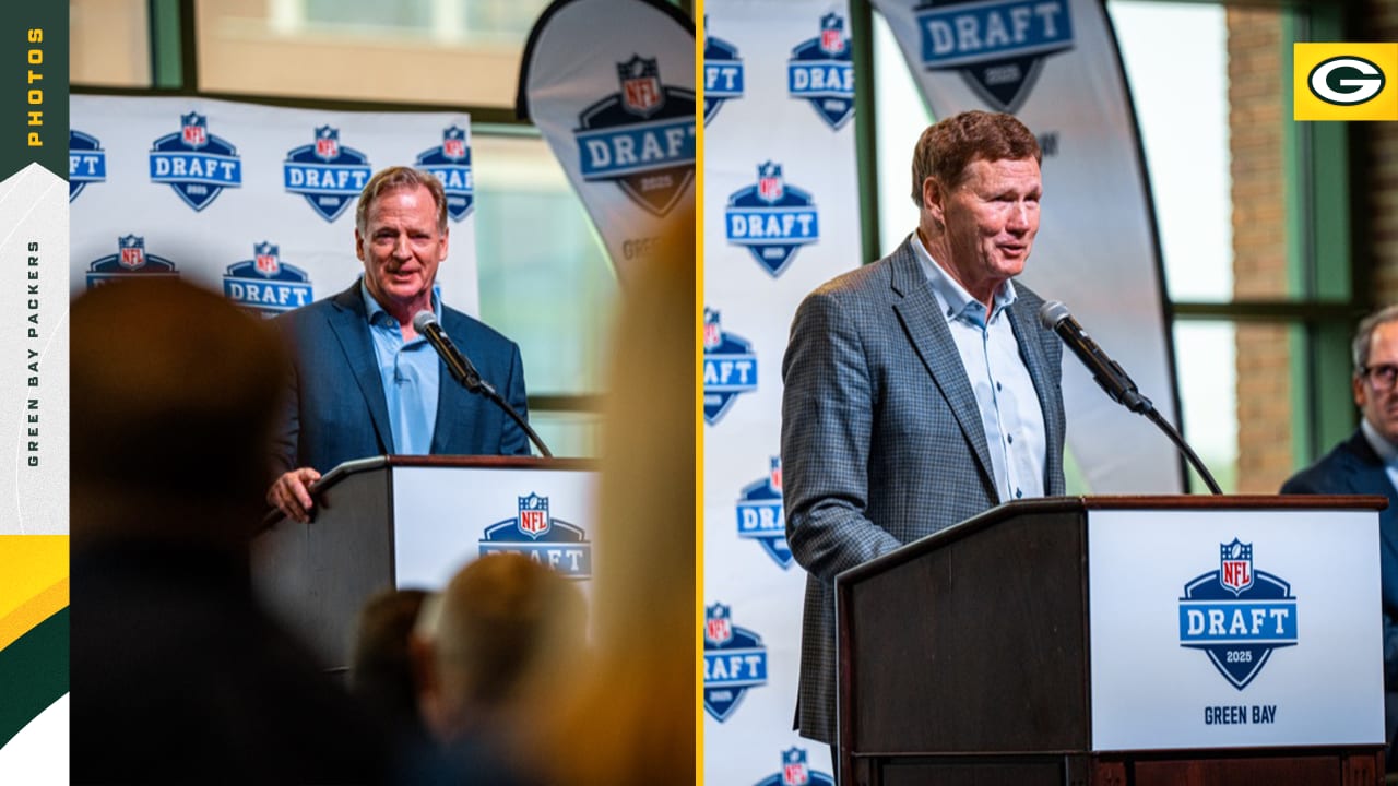Photos Roger Goodell visits Green Bay ahead of 2025 NFL Draft