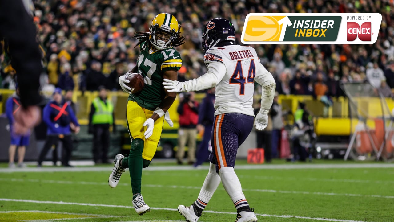 GREEN BAY, WI - DECEMBER 12: Chicago Bears wide receiver Jakeem Grant (17)  runs during a game between the Green Bay Packers and the Chicago Bears at  Lambeau Field on December 12