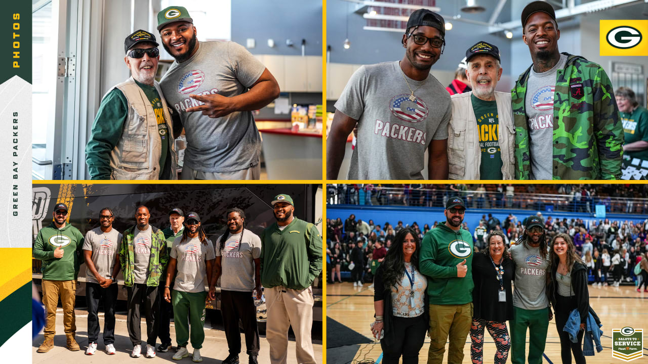 Green Bay Packers 2019 Tailgate Tour visits with Soldiers at Fort