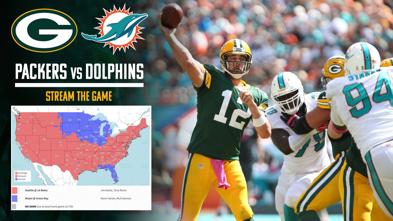 What channel is Packers vs. Dolphins on today? Time, TV schedule